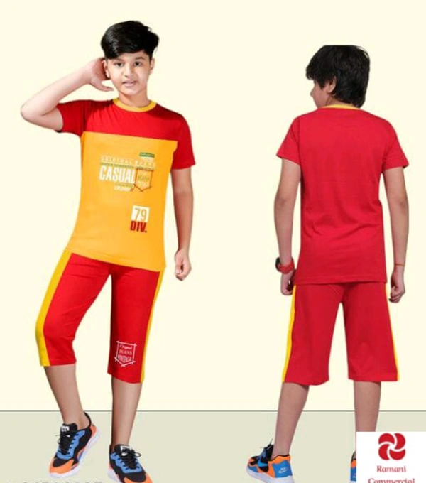 Stylus Boys Top & Bottom Sets - 9 to 14 Years, Multicolour